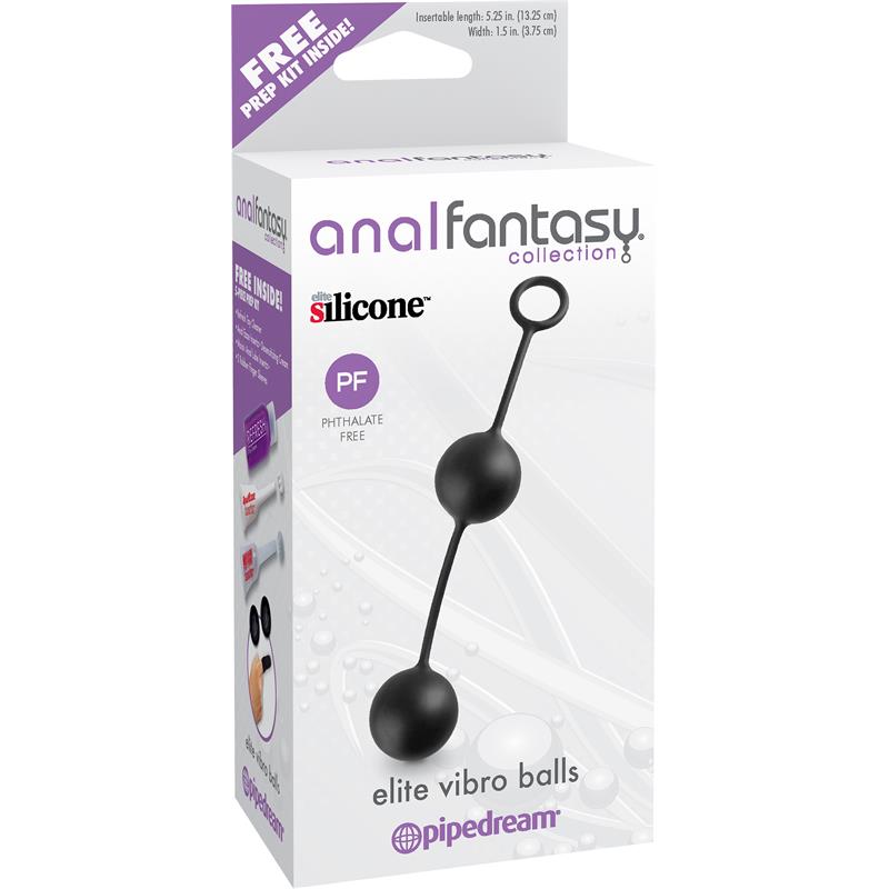 Bolas Anal Elite Vibro Balls Negro