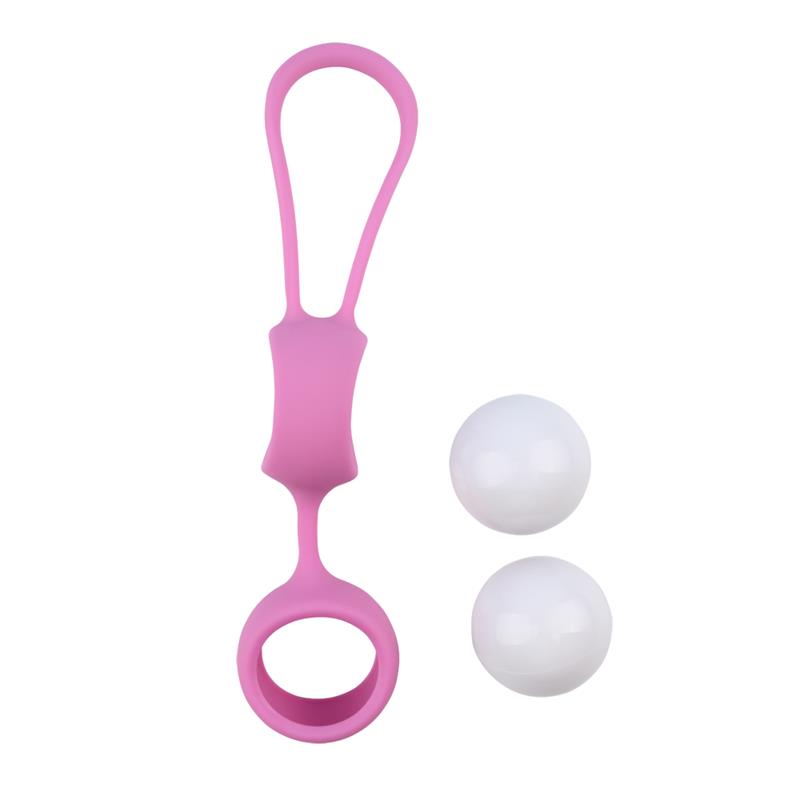 Bolas Geisha MisSweet 17.7 cm Silicona Rosa 4