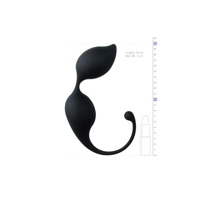 Bolas Vaginales Curvadas Silicona - Negras 3