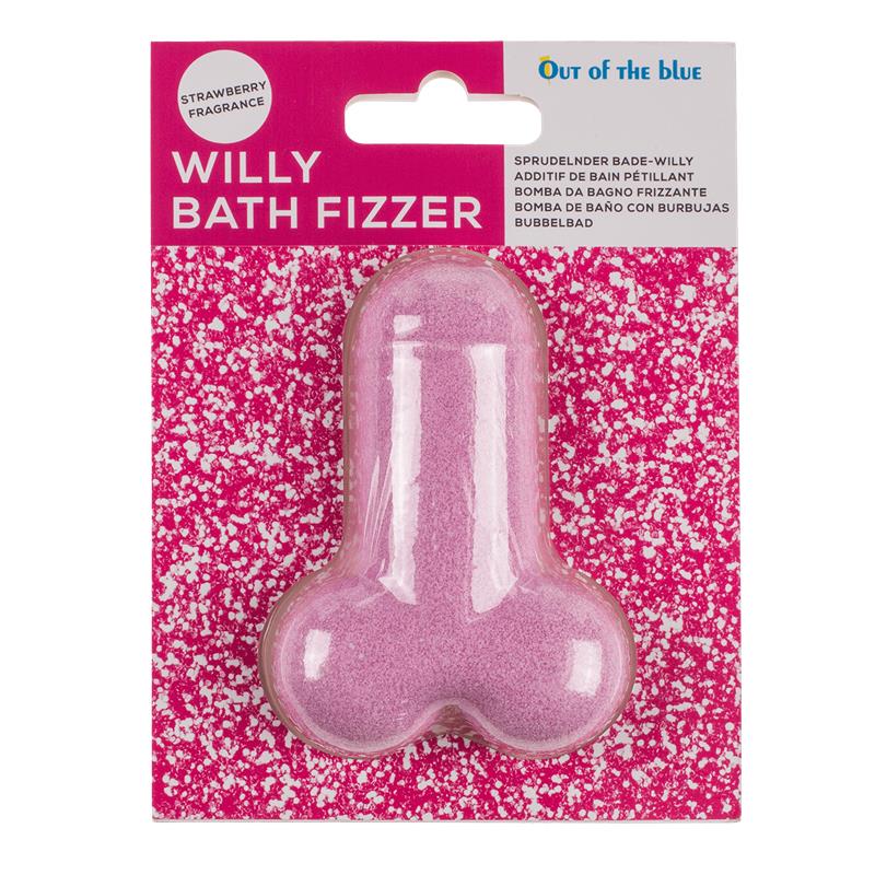 Bomba de Baño Forma de Pene Olor Fresa