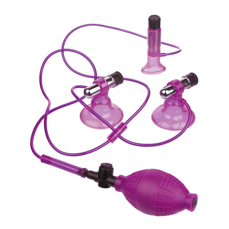 Bomba para Pezones y Vagina con Vibración