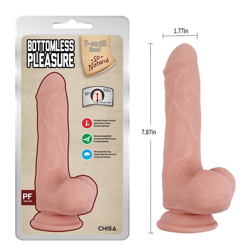 Bottomless Pleasure Dildo Dual Density 20cm