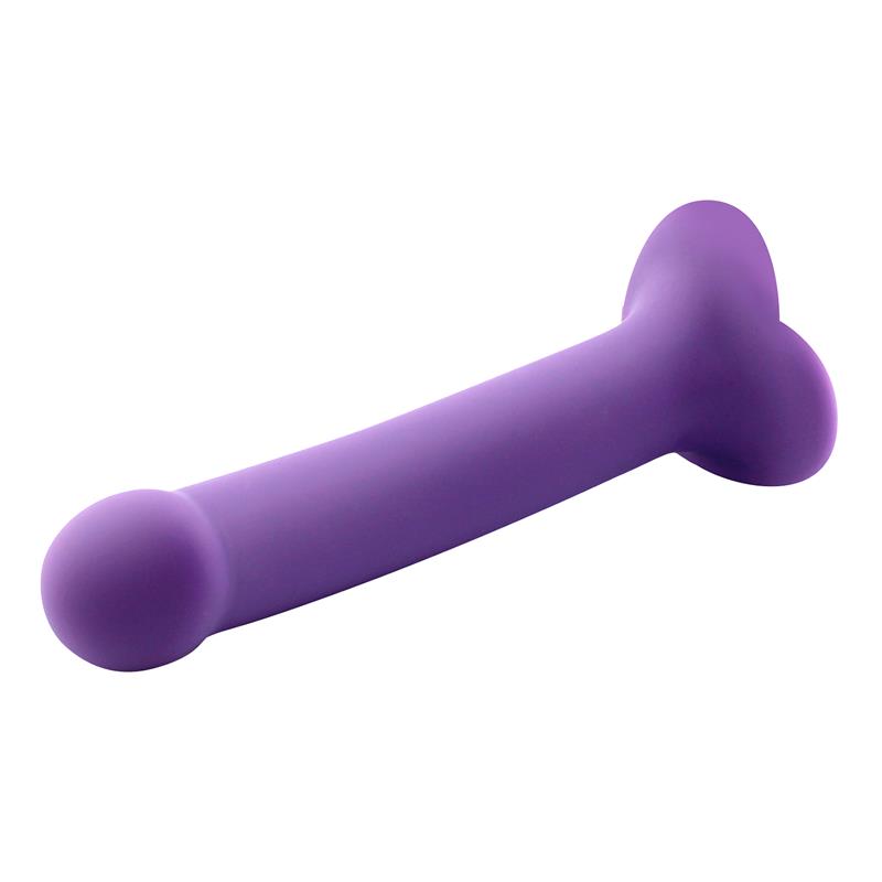 Bouncy Dildo Silicona Líquida Hiper Flexible 7 - 18 cm Talla M Púrpura 4