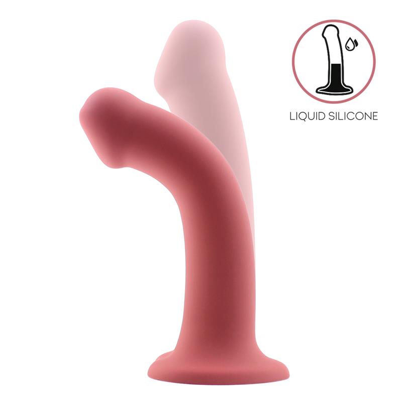 Bouncy Dildo Silicona Líquida Hiper Flexible 7.5 - 19 cm Talla L Burgundy 2