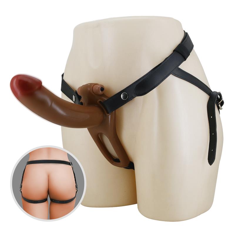 Bradden Arnés Universal con Dildo Hueco con Vibración 6.7