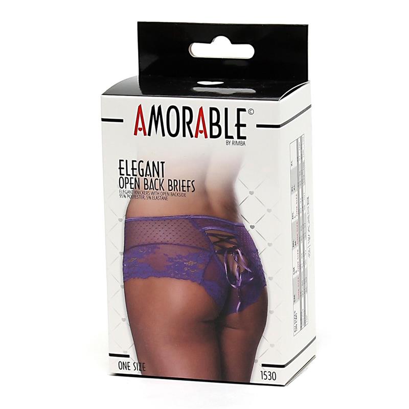 Braguitas Anchas Tipo Corset Púrpuras Talla Única 3