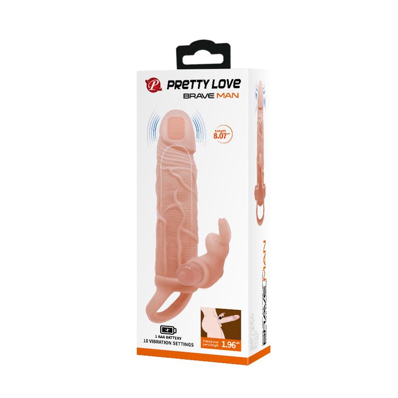 Brave Man Funda para el Pene con Vibración 8