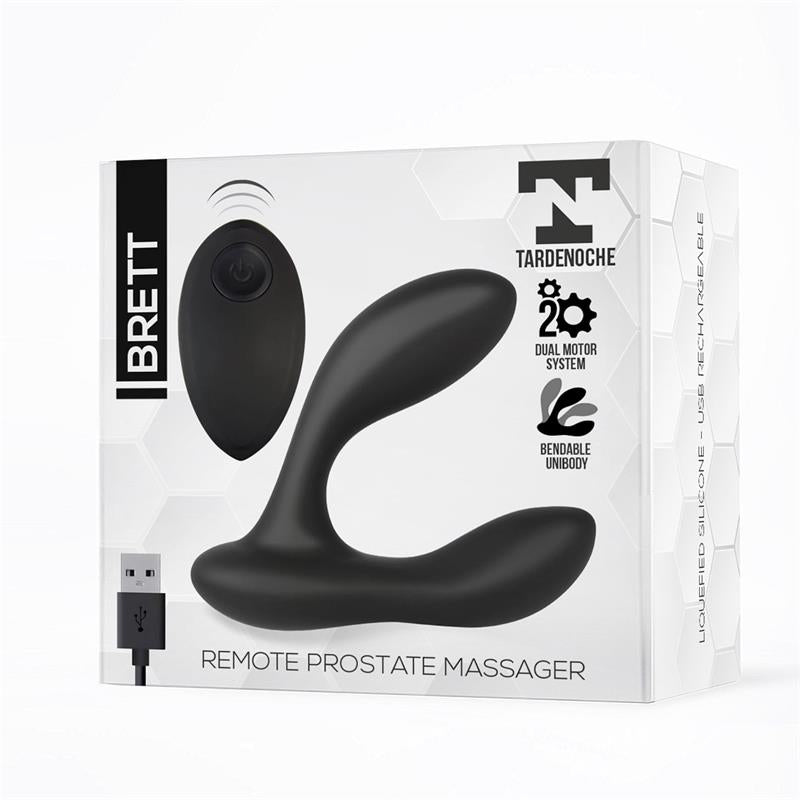 Brett Masajeador Prostático Control Remoto USB Silicona Líquida 2