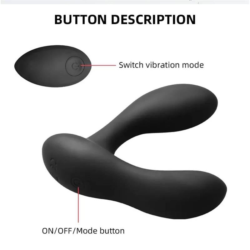 Brett Masajeador Prostático Control Remoto USB Silicona Líquida 7