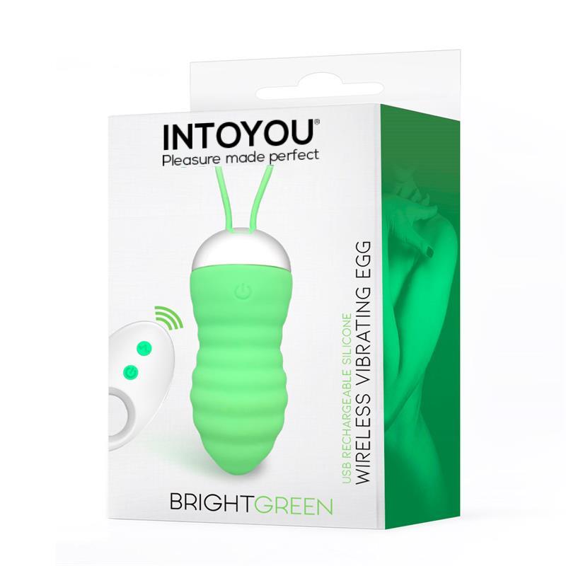 Brightgreen Huevo Vibrador Control Remoto USB Silicona 2
