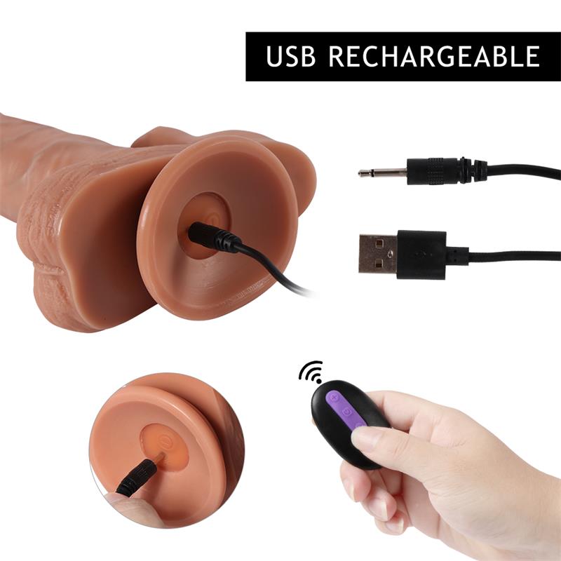 Brody Dildo con 20 Modos de Vibración y Estimulador de Clítoris 9
