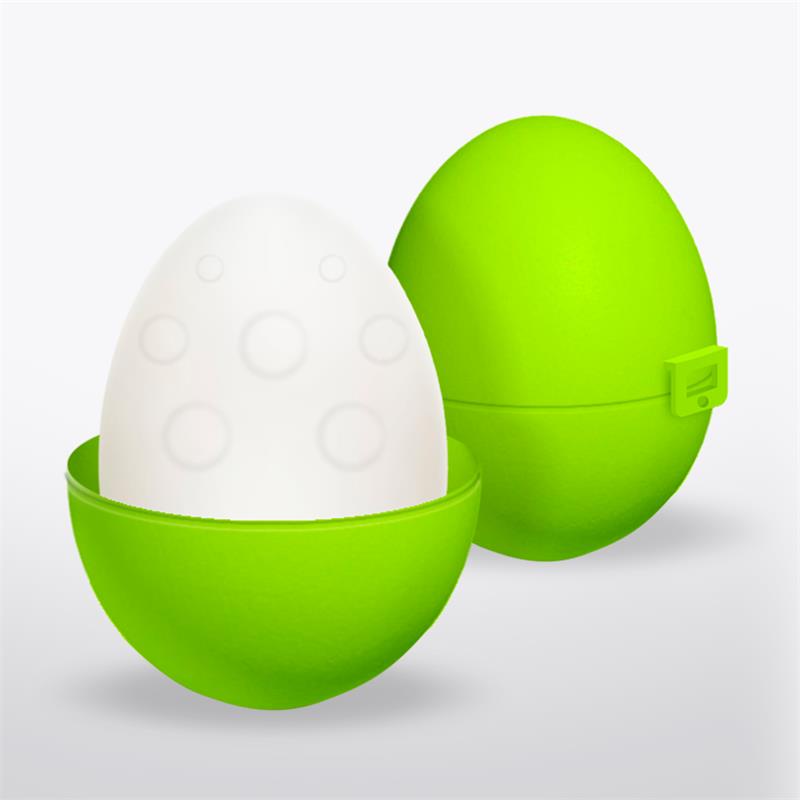 Bumpy Huevo Masturbador Elástico Verde 4