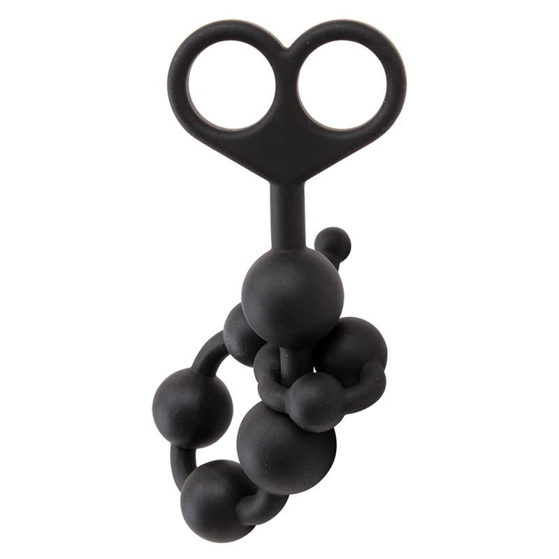 Cadena Anal 30.8 x 2.4 cm Silicona Negro