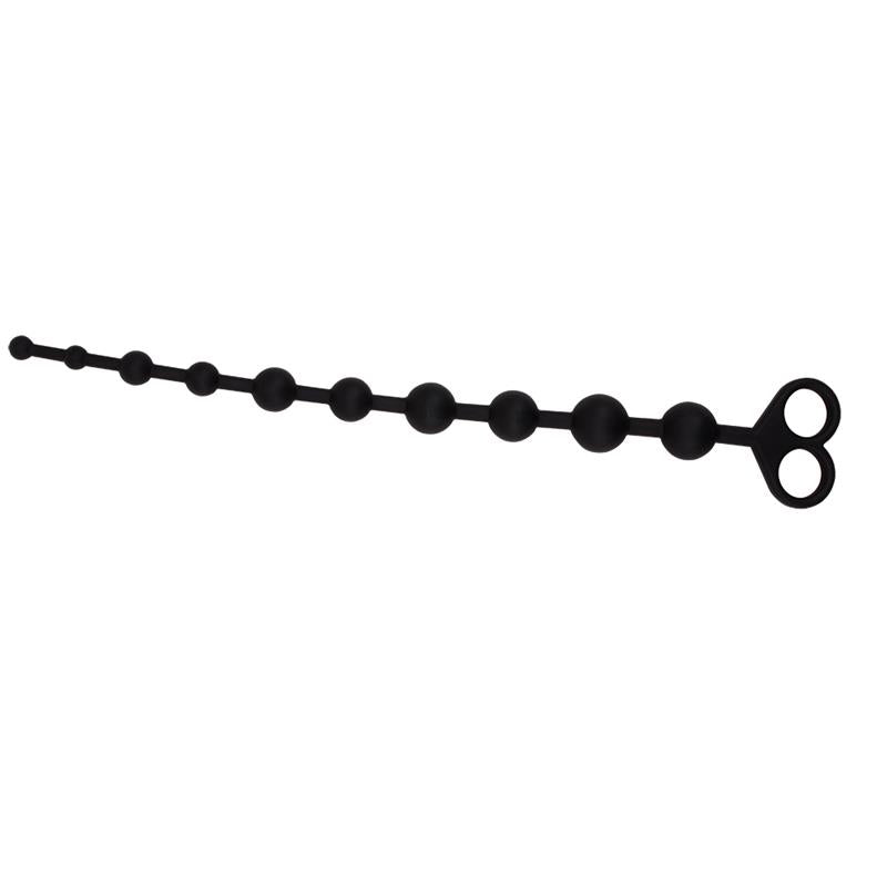 Cadena Anal 30.8 x 2.4 cm Silicona Negro
