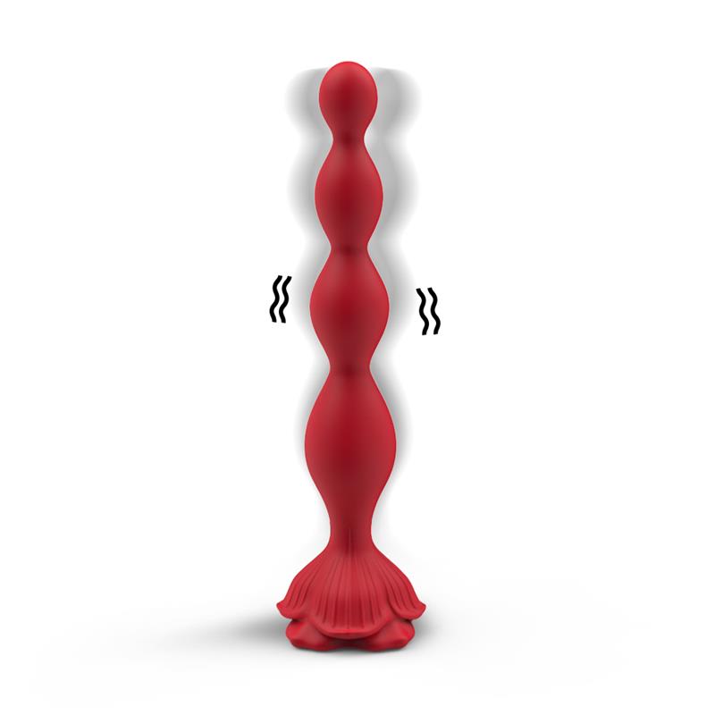 Cadena Anal con Vibración Base de Rosa 2