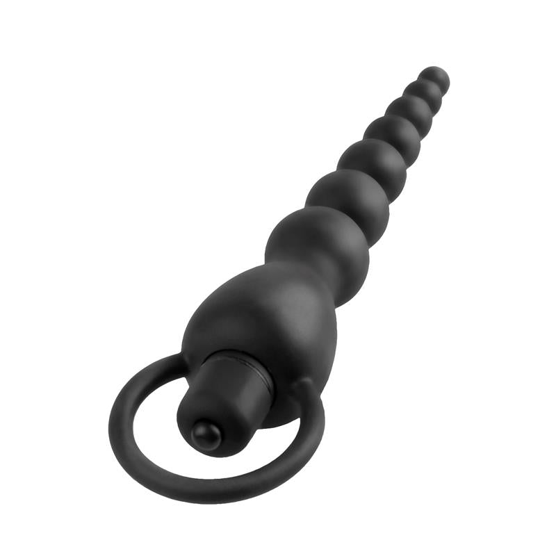 Cadena Anal Elite Power Beads Negro