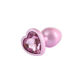 Candy Pink Heart Plug Anal con Joya en la Base S