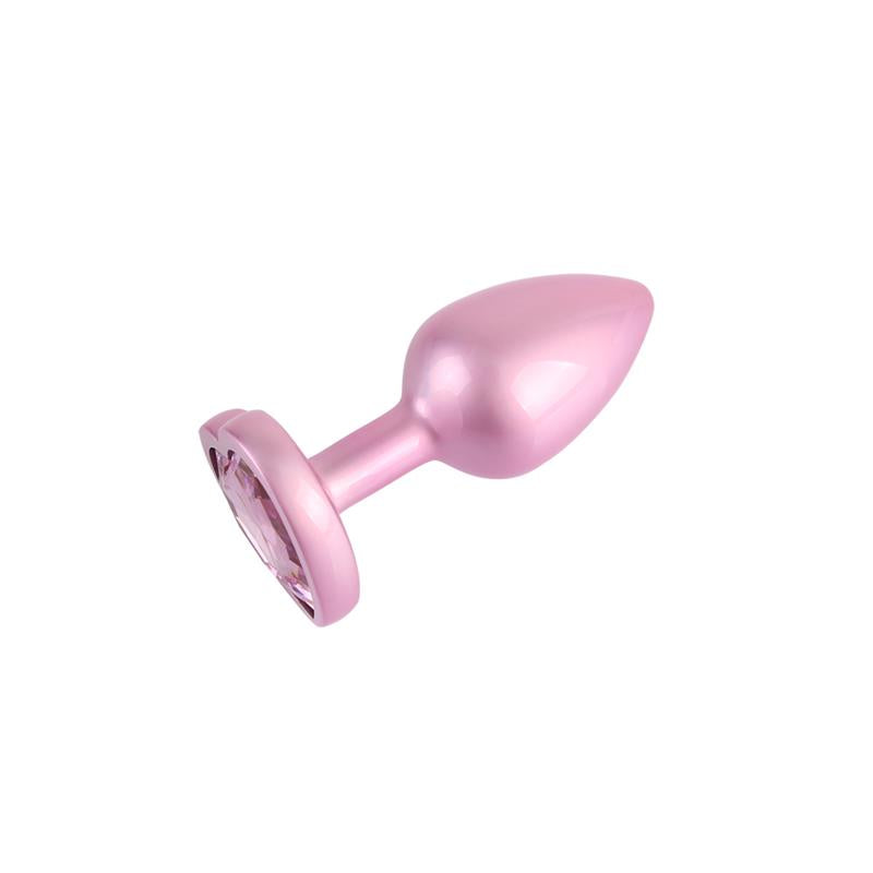 Candy Pink Heart Plug Anal con Joya en la Base S