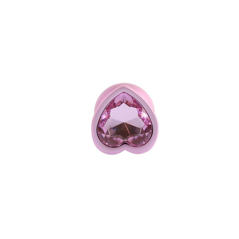 Candy Pink Heart Plug Anal con Joya en la Base S
