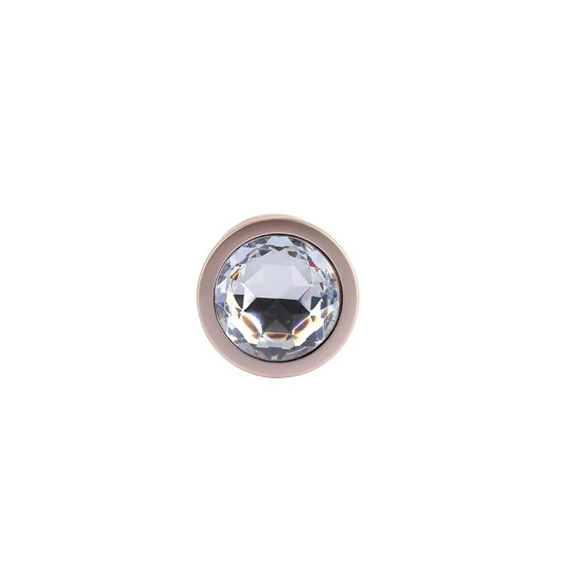 Candy Rose Gold Gem Plug Anal con Joya en la Base Talla M