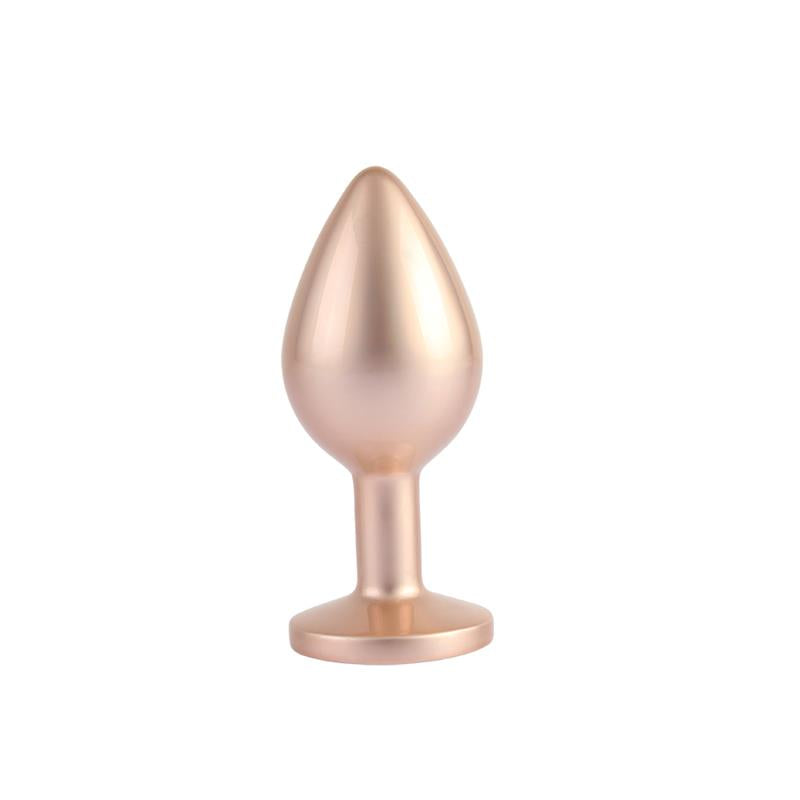 Candy Rose Gold Gem Plug Anal con Joya en la Base Talla M
