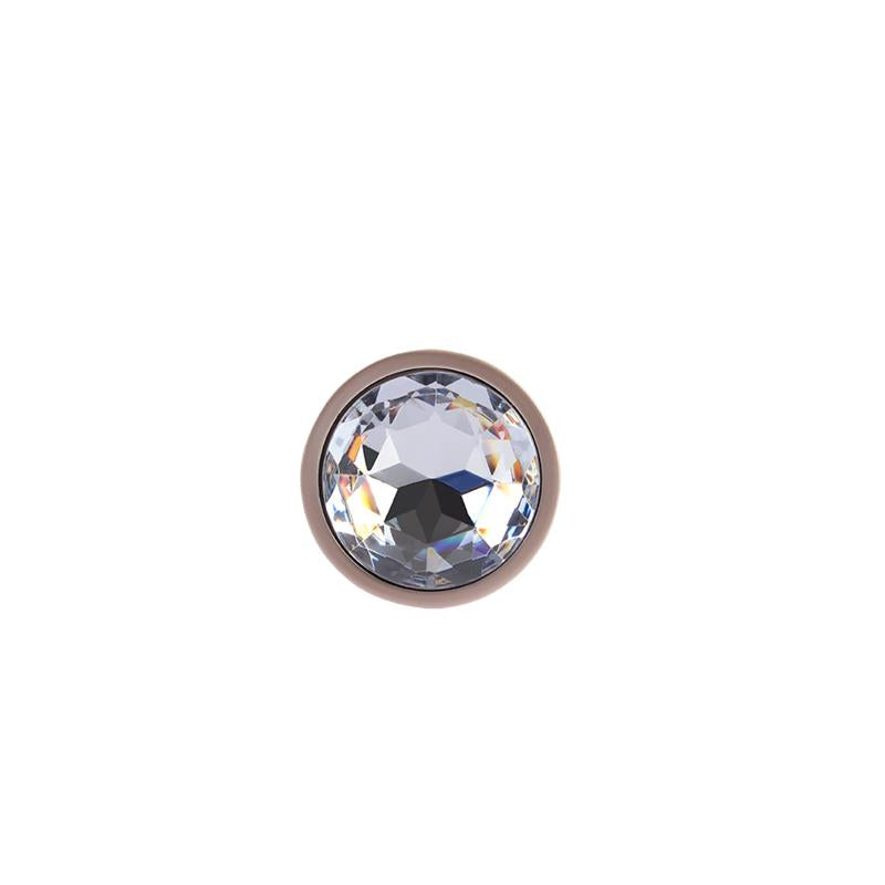Candy Rose Gold Gem Plug Anal con Joya en la Base Talla S
