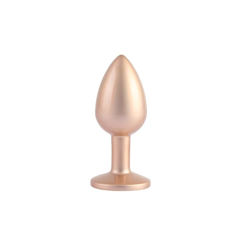 Candy Rose Gold Gem Plug Anal con Joya en la Base Talla S