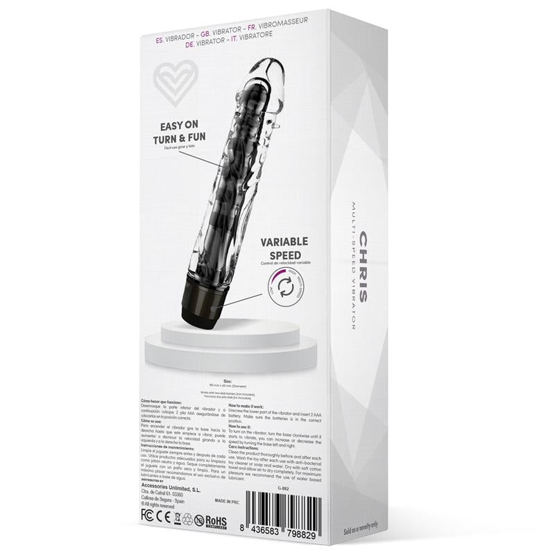 Chris Vibrador Multi Velocidad Negro 3