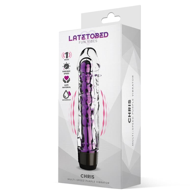 Chris Vibrador Multi-Velocidad Púrpura 2