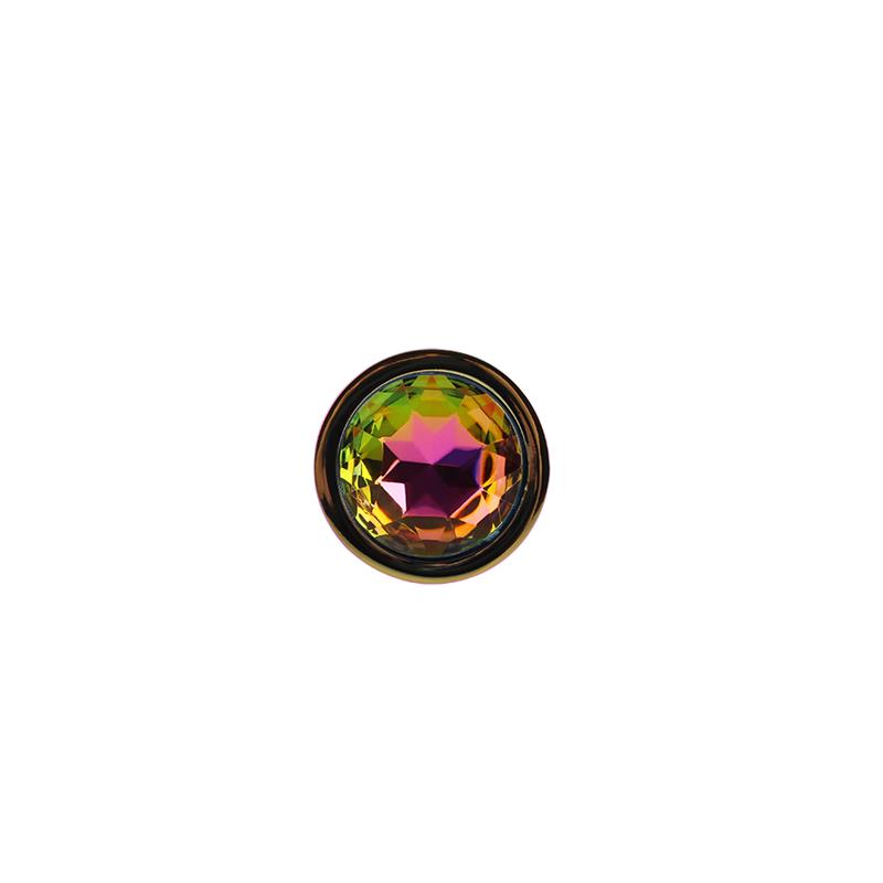 Classic Rainbow Plug Anal con Joya en la Base 4.4