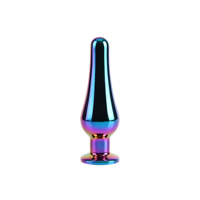Classic Rainbow Plug Anal con Joya en la Base 4.4