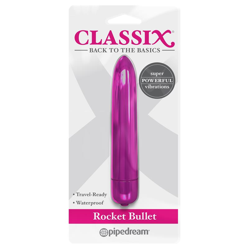 Classix Bala Vibradora Rocket Rosa