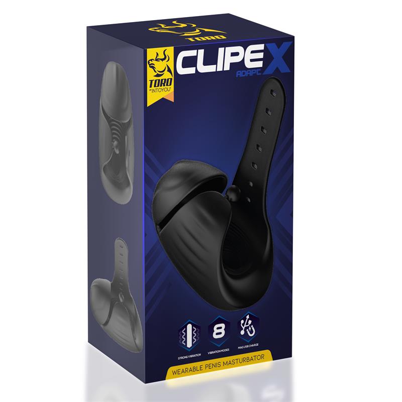 Clipex Masturbador Masculino Ajustable con Sistema de Clip Silicona Premium USB Magnético 5