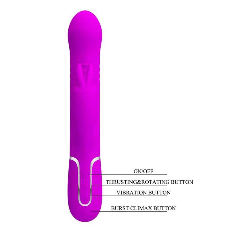 Coale Vibrador con Bolas Rotatorias y Up and Down USB 8
