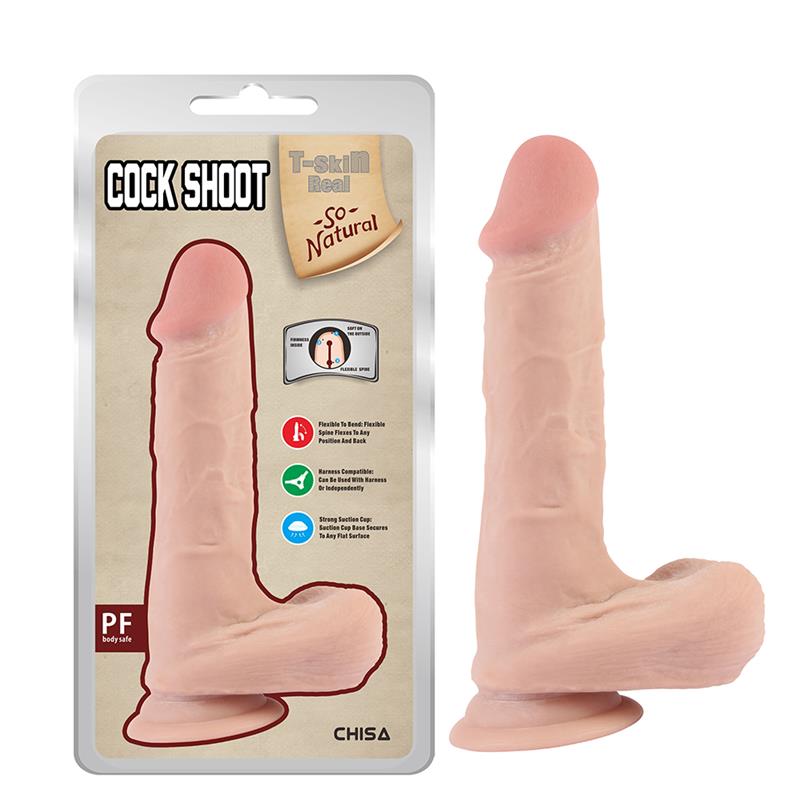 Cock Shoot Dildo Dual Density 20cm