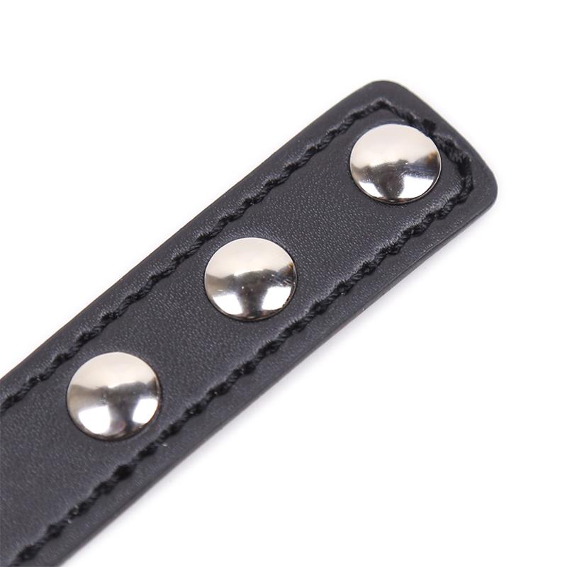 Collar con Aro en Forma de Corazón Ajustable 41,5 cm Negro 8
