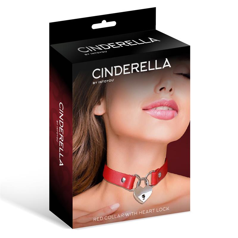 Collar con Candado de Corazón Cuero Vegano Talla Única, imagen 4