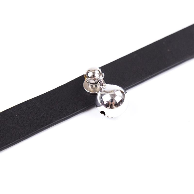 Collar con Cascabel Ajustable 43 cm Negro 3
