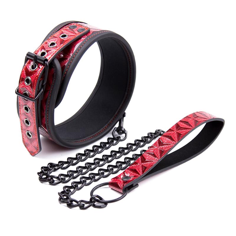 Collar con Correa Ajustable Diamond Cuero Vegano, imagen 3