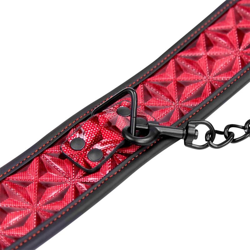 Collar con Correa Ajustable Diamond Cuero Vegano, imagen 4