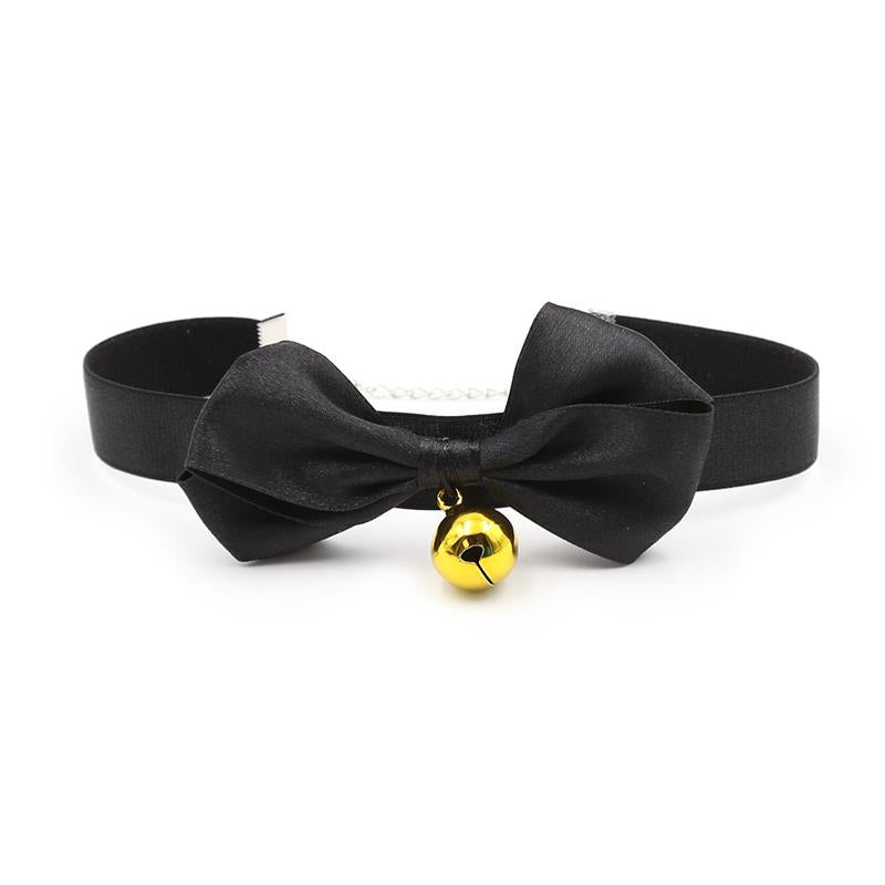 Collar con Lazo y Cascabel 29 cm Negro M 3