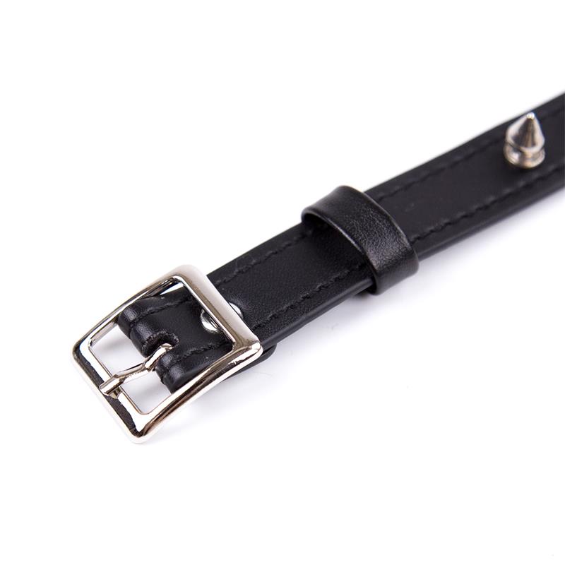 Collar con Pinchos Ajustable 43 cm Negro 4