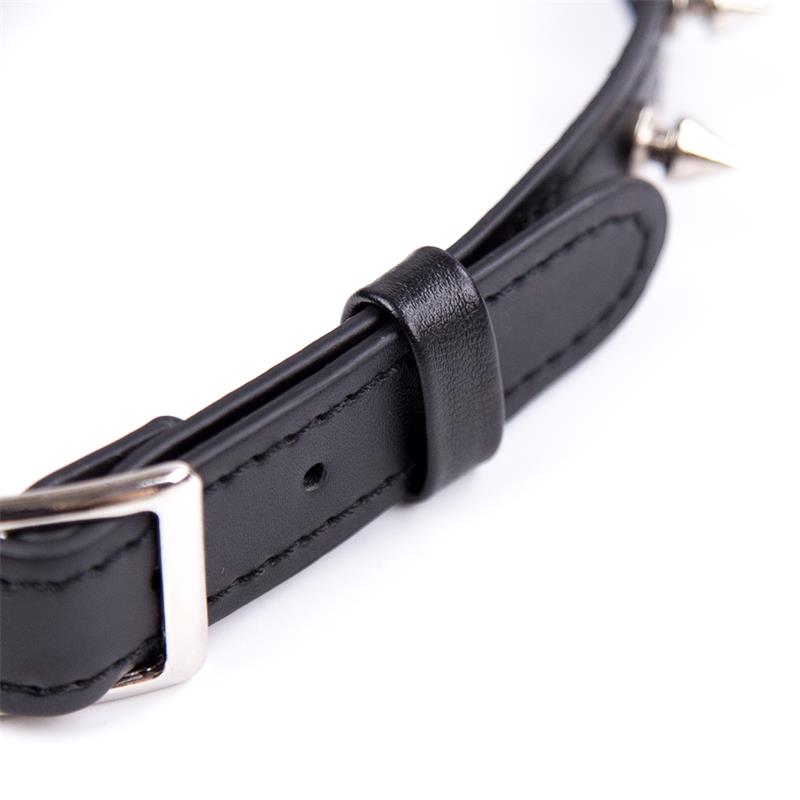 Collar con Pinchos Ajustable 43 cm Negro 3