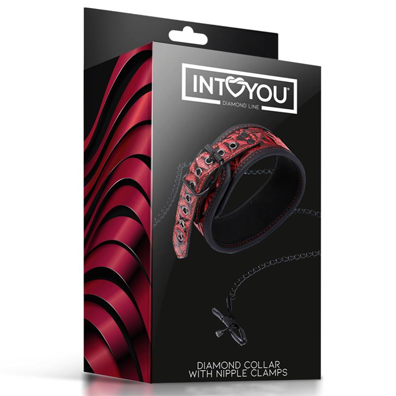 Collar con Pinzas para los Pezones Diamond Cuerpo Vegano, imagen 7