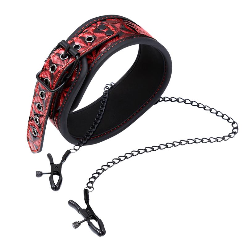 Collar con Pinzas para los Pezones Diamond Cuerpo Vegano, imagen 2