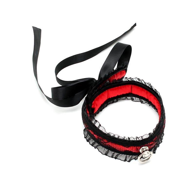 Collar de Saten Rojo 3