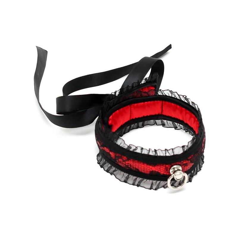 Collar de Saten Rojo 2