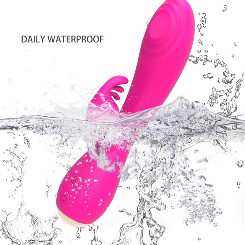 Conejito Vibrador Magic Stick con Pulsación Fucsia, imagen 4