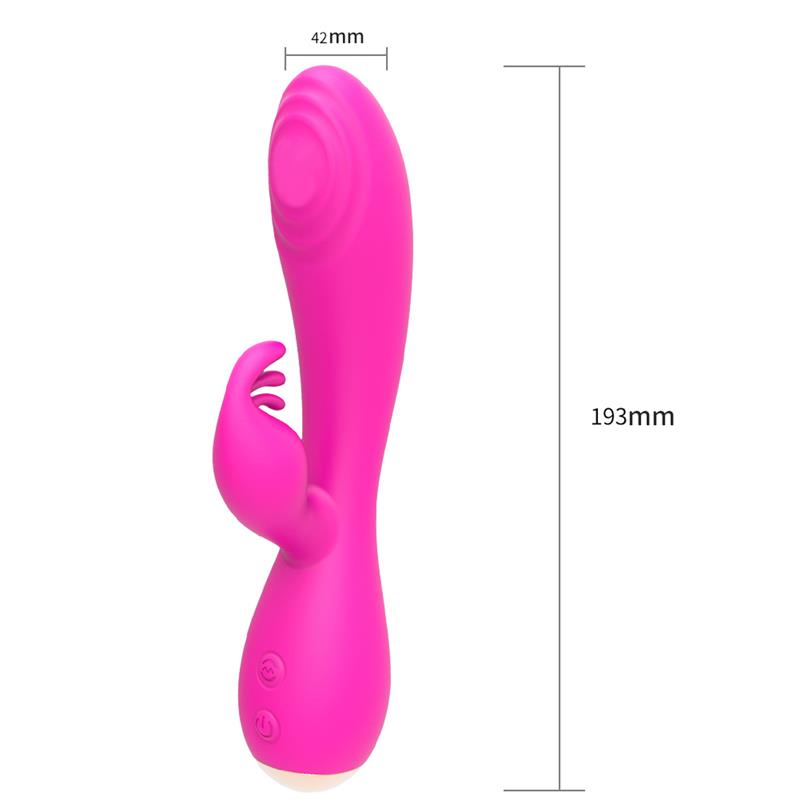 Conejito Vibrador Magic Stick con Pulsación Fucsia, imagen 2