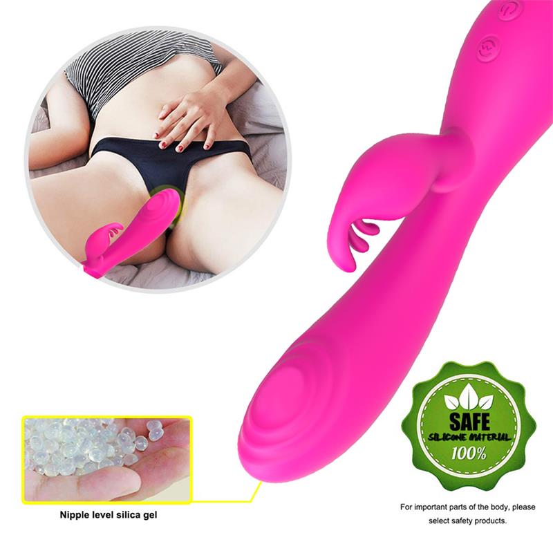 Conejito Vibrador Magic Stick con Pulsación Fucsia, imagen 10